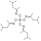 四(4-甲基-2-戊酮)肟基硅烷分子结构 (CAS 156145-62-9)