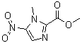 structure of CAS# 1563-98-0, 1-Methyl-5-nitro-1H-imidazole-2-carboxylic acid methyl ester
