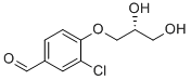 (R)-3-氯-4-(2,3-二羟基丙氧基)苯甲醛分子结构 (CAS 1563017-36-6)