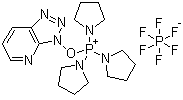 (3H-1,2,3-三唑并[4,5-b]吡啶-3-氧基)三-1-吡咯烷基鏻六氟磷酸盐分子结构 (CAS 156311-83-0)
