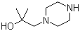 2-甲基-1-(哌嗪-1-基)丙-2-醇分子结构 (CAS 156339-46-7)