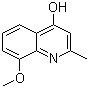 structure of CAS# 15644-89-0, 4-Hydroxy-8-methoxy-2-methylquinoline