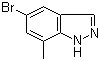 structure of CAS# 156454-43-2, 5-溴-7-甲基-1H-吲唑