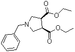 顺式-1-苄基-3,4-吡咯烷二甲酸二乙酯分子结构 (CAS 156469-74-8)