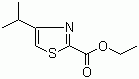 4-异丙基-2-噻唑羧酸乙酯分子结构 (CAS 156589-82-1)
