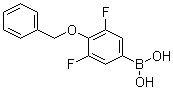 [4-(苄氧基)-3,5-二氟苯基]硼酸分子结构 (CAS 156635-88-0)