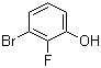 3-溴-2-氟苯酚分子结构 (CAS 156682-53-0)