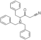 4-S-N,N-二苄基氨基-3-氧代-5-苯基戊腈分子结构 (CAS 156732-12-6)