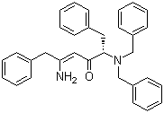 (S,Z)-5-氨基-2-(二苄基氨基)-1,6-二苯基己-4-烯-3-酮分子结构 (CAS 156732-13-7)