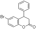 6-溴-3,4-二氢-4-苯基-2H-1-苯并吡喃-2-酮分子结构 (CAS 156755-23-6)