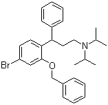 structure of CAS# 156755-27-0, 3-(2-苄氧基-5-溴苯基)-N,N-二异丙基-3-苯基丙-1-胺
