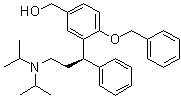 structure of CAS# 156755-37-2, 3-[(1R)-3-[二(异丙基)氨基]-1-苯基丙基]-4-苄氧基苯甲醇