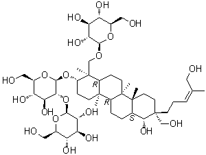 凤仙萜四醇苷 C分子结构 (CAS 156764-83-9)