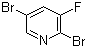 2,5-二溴-3-氟吡啶分子结构 (CAS 156772-60-0)