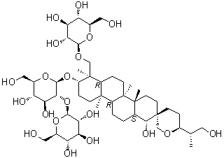 凤仙萜四醇苷 A分子结构 (CAS 156791-82-1)