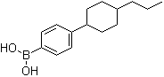 [4-(4-丙基环己基)苯基]硼酸分子结构 (CAS 156837-90-0)