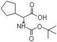 Boc-D-环戊基甘氨酸分子结构 (CAS 156881-63-9)