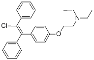 反式-氯米芬盐酸盐分子结构 (CAS 15690-57-0)