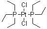 顺式-双(三乙基膦)二氯化铂分子结构 (CAS 15692-07-6)