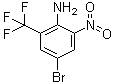 4-溴-2-硝基-6-(三氟甲基)苯胺分子结构 (CAS 157026-18-1)