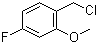 2-甲氧基-4-氟苄氯分子结构 (CAS 157068-04-7)
