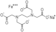 structure of CAS# 15708-41-5, 乙二胺四乙酸铁钠