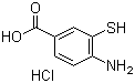 structure of CAS# 1571-66-0, 4-氨基-3-巯基苯甲酸盐酸盐