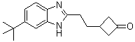 3-[2-[6-叔丁基-1H-苯并咪唑-2-基]乙基]环丁酮分子结构 (CAS 1571060-90-6)