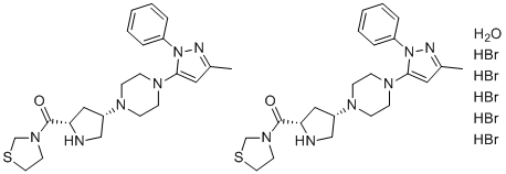 替利列汀氢溴酸盐水合物分子结构 (CAS 1572583-29-9)