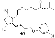 structure of CAS# 157283-66-4, 氯前列醇异丙基酯