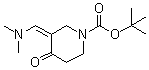 structure of CAS# 157327-41-8, 3-[(二甲基氨基)亚甲基]-4-氧代哌啶-1-羧酸叔丁酯