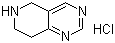 5,6,7,8-四氢吡啶并[4,3-d]嘧啶盐酸盐分子结构 (CAS 157327-49-6)