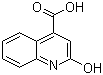 structure of CAS# 15733-89-8, 2-羟基喹啉-4-羧酸