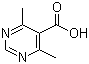 structure of CAS# 157335-93-8, 4,6-Dimethylpyrimidine-5-carboxylic acid