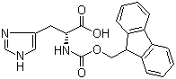 structure of CAS# 157355-79-8, Fmoc-D-组氨酸