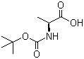 structure of CAS# 15761-38-3, N-(tert-Butoxycarbonyl)-L-alanine
