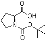 structure of CAS# 15761-39-4, Boc-L-脯氨酸