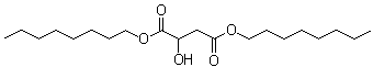 苹果酸二辛基酯分子结构 (CAS 15763-02-7)