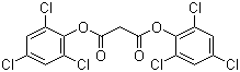 2,4,6-三氯苯基丙二酸二酯分子结构 (CAS 15781-70-1)