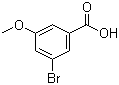 3-溴-5-甲氧基苯甲酸分子结构 (CAS 157893-14-6)