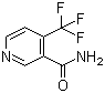 4-(三氟甲基)烟酰胺分子结构 (CAS 158062-71-6)