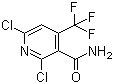 structure of CAS# 158063-67-3, 2,6-Dichloro-4-(trifluoromethyl)nicotinamide