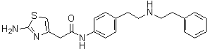 CAS # 1581284-82-3, 2-Amino-N-[4-[2-[(2-phenylethyl)amino]ethyl]phenyl]-4-thiazoleacetamide