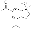 CAS # 158204-49-0, Cylindrene, (-)-1-[2,3-Dihydro-3-hydroxy-3-methyl-7-(1-methylethyl)-1H-inden-5-yl]ethanone