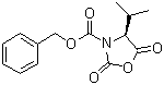(S)-3-苄氧羰基-4-异丙基-2,5-恶唑烷二酮分子结构 (CAS 158257-41-1)