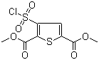 3-(氯磺酰基)噻吩-2,5-二羧酸二甲酯分子结构 (CAS 158439-31-7)