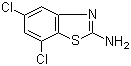 structure of CAS# 158465-13-5, 5,7-Dichloro-2-benzothiazolamine