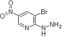 structure of CAS# 15862-38-1, 3-溴-2-肼基-5-硝基吡啶