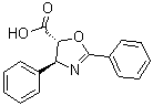 (4S,5R)-2,4-二苯基-4,5-二氢恶唑-5-羧酸分子结构 (CAS 158722-22-6)