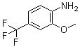 structure of CAS# 158727-56-1, 2-Methoxy-4-(trifluoromethyl)aniline